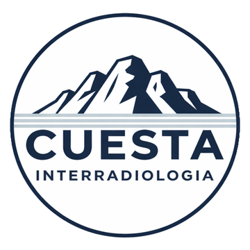 Ícone do app Cuesta Diagnósticos Resultados: fundo branco com o logo circular da Cuesta Interradiologia